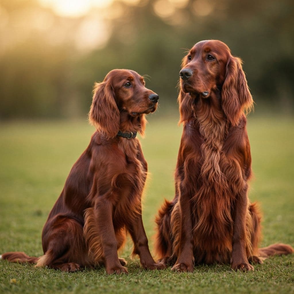Unsere Irish Red Setter